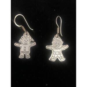 Sterling Silver 925 "Save The Children" Dangling Girl & Boy Earrings Teacher